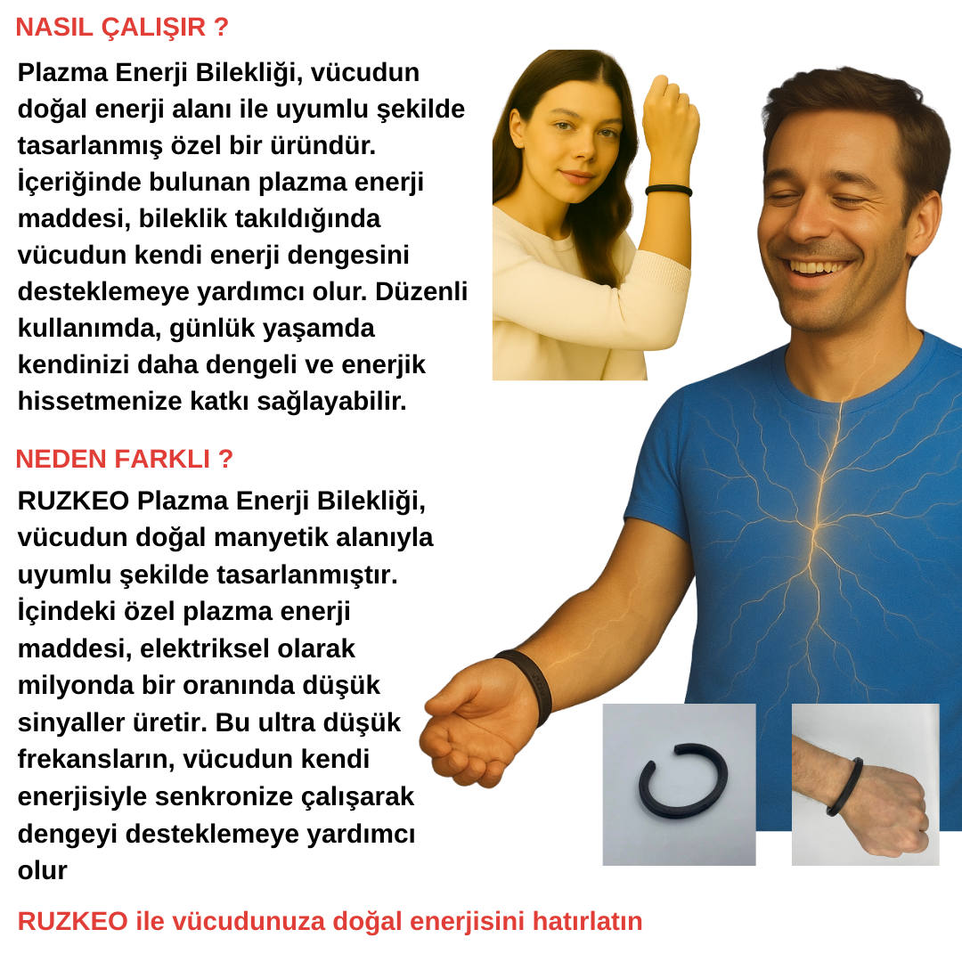 ruzkeo plazma enerji bilekliği model k